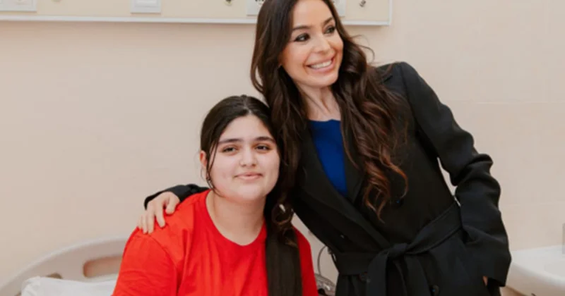 Leyla Əliyeva Bakıdakı Uşaq Klinik Xəstəxanasında FOTOLAR