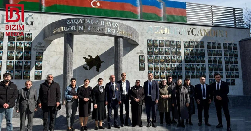 Milli Qəhrəmanın bacı və qardaşı Zaqatalada şəhid ailələrinin üzvləri ilə bir arada FOTO