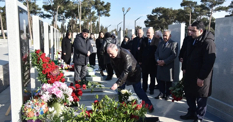 Nəsimidə şəhid Vüsal Kazımovun xatirəsi yad edilib FOTOLAR