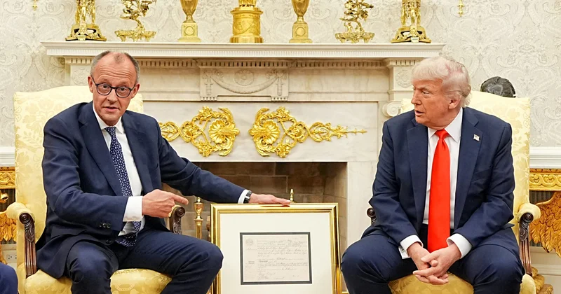 Трамп ударил Мерца во время пресс конференции в Белом доме ВИДЕО