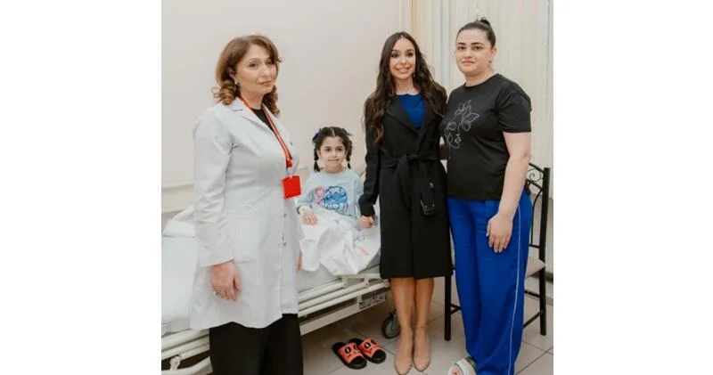Лейла Алиева посетила Наримановскую детскую клиническую больницу Республиканского педиатрического центра ФОТО