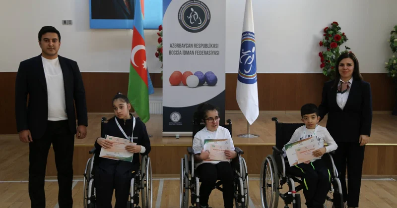 Fiziki məhdudiyyətli idmançılar arasında boccia yarışının qalibləri məlum olub FOTO