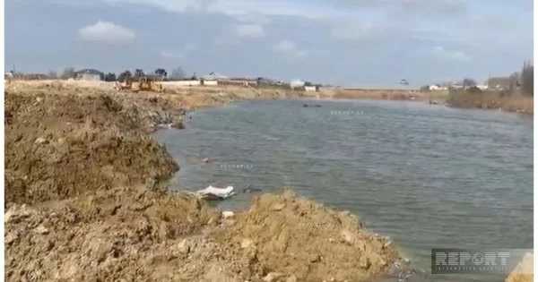 Sovxoz Ramana ıda göl doldurulur Araşdırma başladı