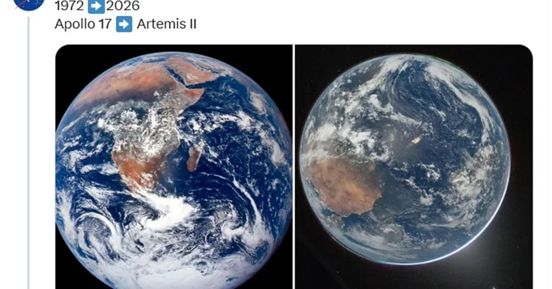 Yer kürəsi 54 il fərqlə... Fotolar
