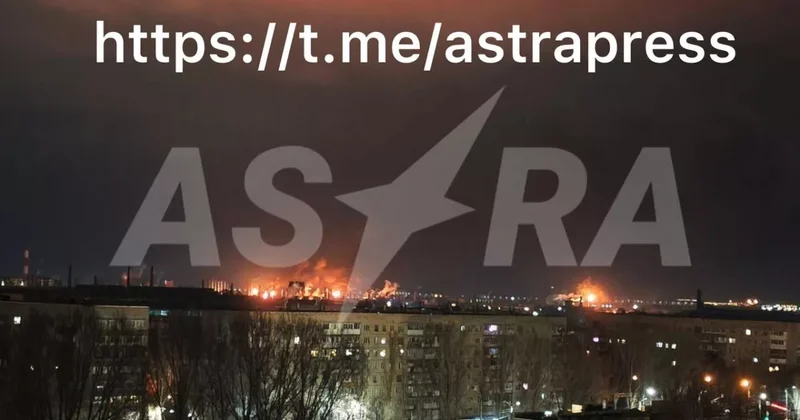 ASTRA об атаке ВСУ на Тольятти и Таганрог: пожары в районе химпредприятий, поврежден сухогруз, есть погибший