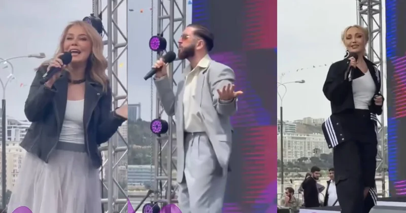 Marafonda səhnə alanlar!