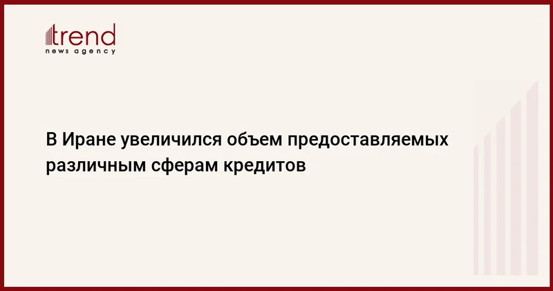 В Иране увеличился объем предоставляемых различным сферам кредитов