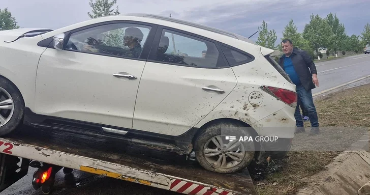 Дождливая погода стала причиной ДТП в Бабекском районе Нахчывана
