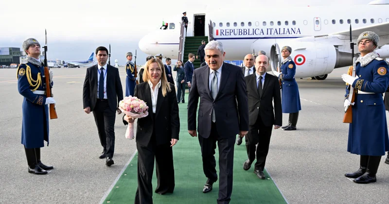 İtaliya Nazirlər Şurasının sədri Ciorcia Meloni səfərə gəlib