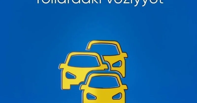 Bakının bəzi yollarında nəqliyyatın hərəkətində sıxlıq yaranıb