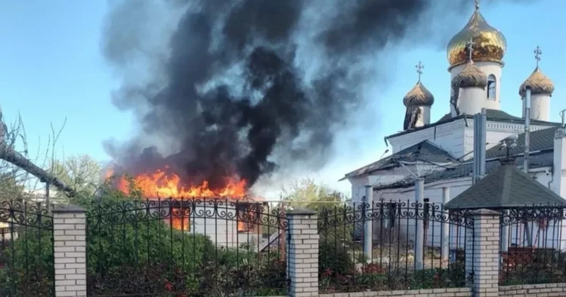 Российский БПЛА ударил по храму в Запорожской области
