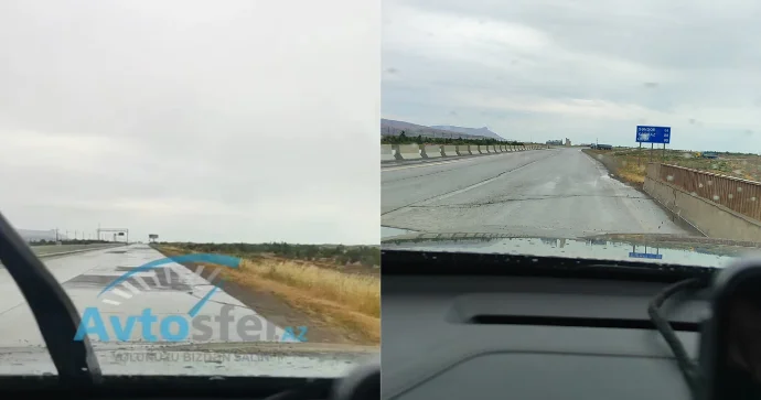 Bu yolda 90 km/saatla sürsən, uçacaqsan VİDEO