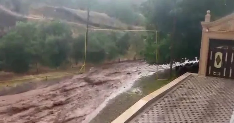 Naxçıvanın Kəngərli rayonuna sel gəlib