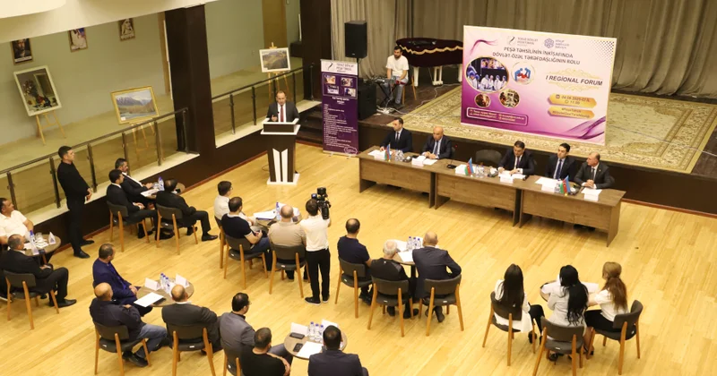 Tovuzda “Peşə təhsilinin inkişafında dövlət özəl tərəfdaşlığının rolu” adlı birinci regional forum keçirilib