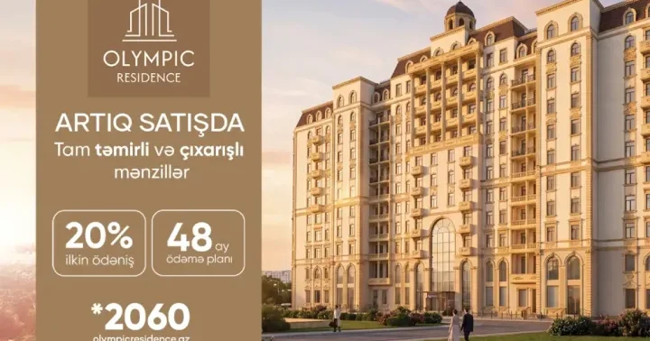 Əfsanəvi Atletlər kəndi ndə yeni dövr: Olympic Residence yaşayış kompleksi satışa çıxarılır!