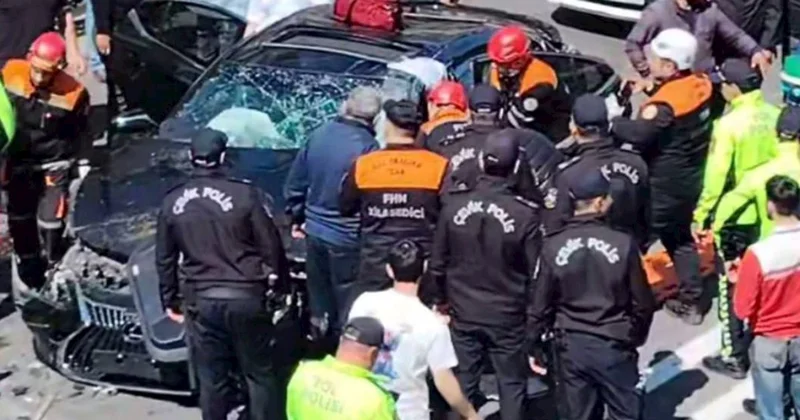 Bakının mərkəzində dəhşətli qəza Uzun tıxac yarandı