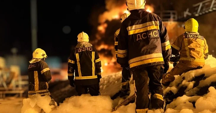 Ночные взрывы в Киевской области Украины привели к пожару на промобъекте