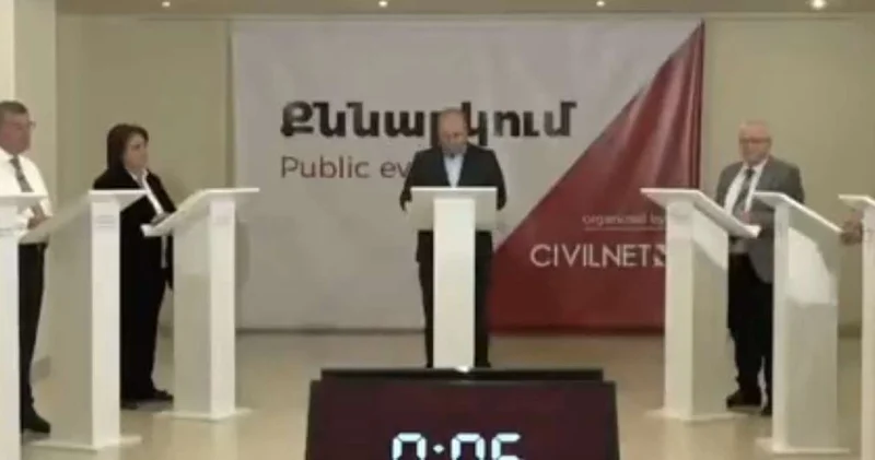 Ermənistanda seçki debatında 104 dəfə “Azərbaycan” və “Əliyev” deyildi VİDEO