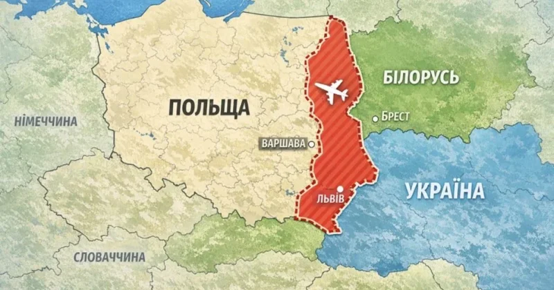 Polşa Ukrayna və Belarus yaxınlığında hava məkanını bağlayır