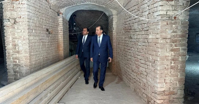 Taleh Qaraşov Lənkərandakı “Dairəvi qala”da aparılan bərpa işləri ilə tanış oldu FOTOLAR