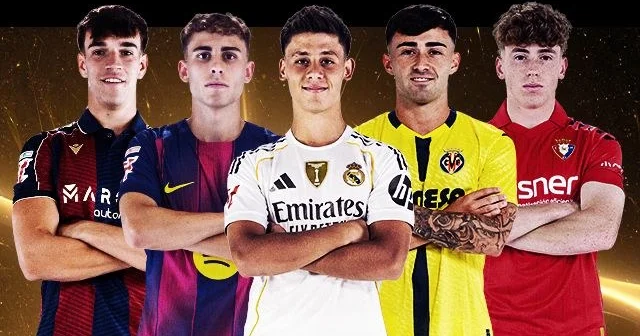 La Liqada mövsümün ən yaxşı gənc futbolçusu Arda Gülər və Fermin Lopezi qabaqladı