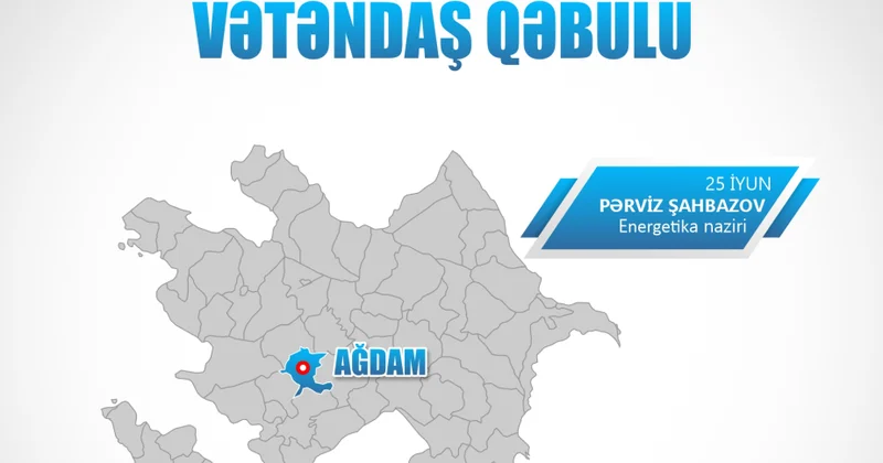 Energetika naziri Ağdamda vətəndaşlarla görüşəcək