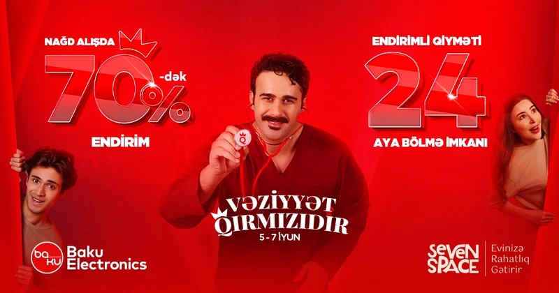Baku Electronics də yayın ilk böyük endirimi başlayır!