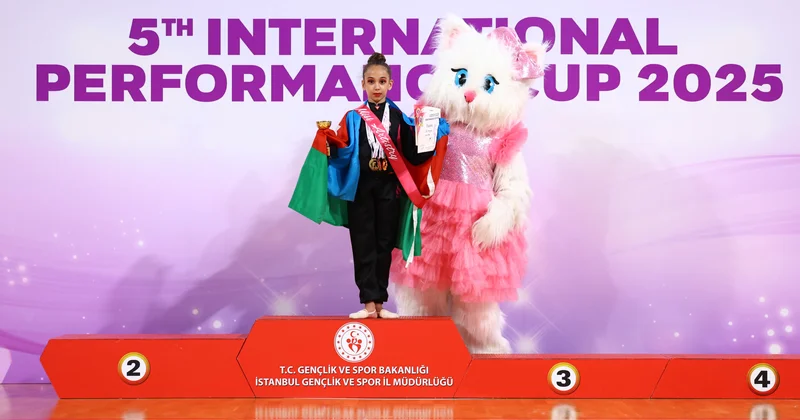 8 yaşlı azərbaycanlı gimnast qızıl medal qazandı FOTO