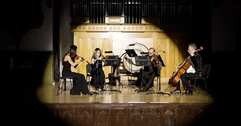 Dövlət Simli Kvartetinin Kamera musiqisi axşamı adlı özünəməxsus konserti baş tutub FOTO