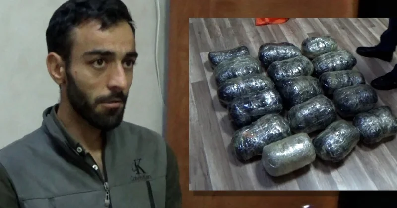 DİN BNMİ 17 kq marixuana aşkarladı Əməliyyat görüntüləri