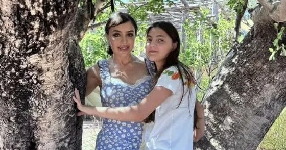 Leyla Əliyeva qızı ilə fotosunu paylaşdı