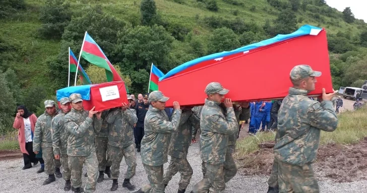 В Кяльбаджарском районе прошла церемония прощания с шехидами