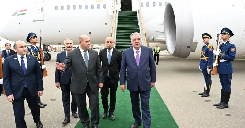 Tacikistan prezidenti Füzuli rayonunda belə qarşılandı FOTO