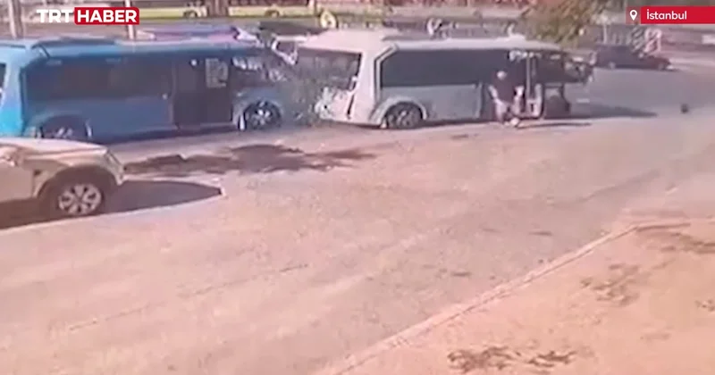 İstanbulda marşrut avtobuslarının iştirakı ilə baş verən qəzanın GÖRÜNTÜSÜ