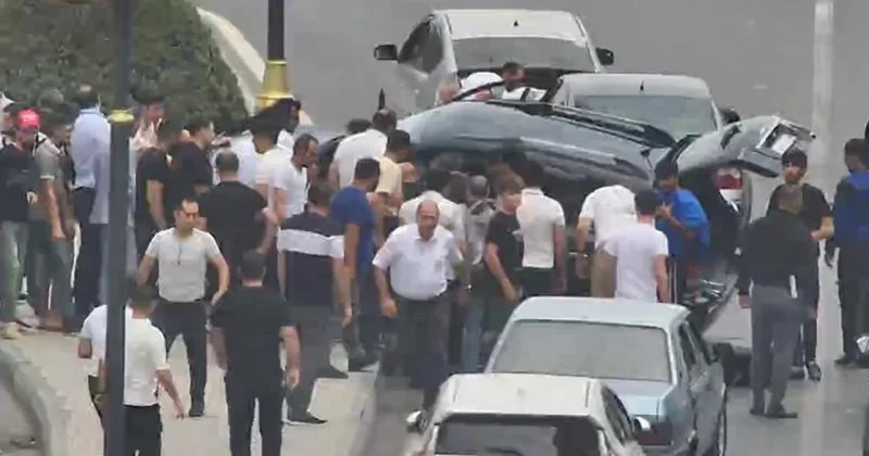 Bakıda qəza FOTOLAR
