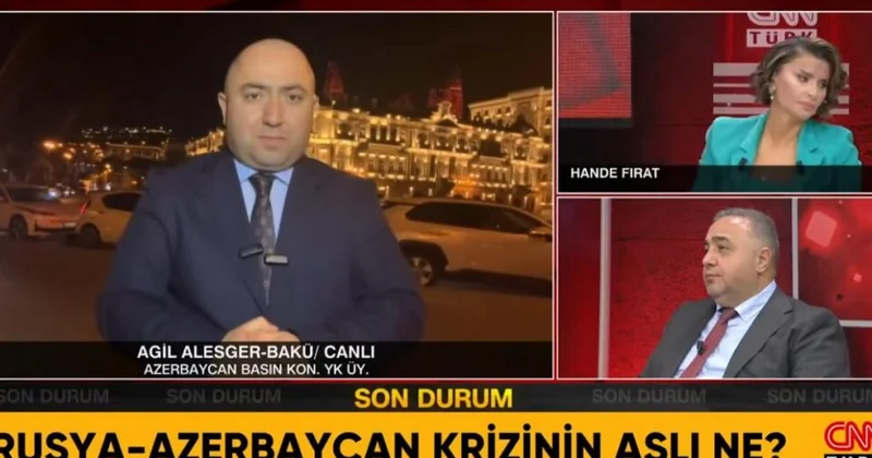 Gərginləşən Rusiya Azərbaycan münasibətlərinin əsl səbəbi… Aqil Ələsgər “CNN Türk”də şərh etdi (VİDEO)