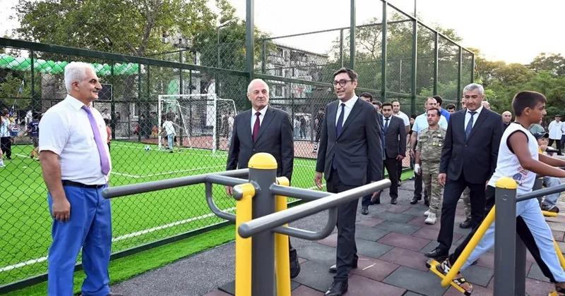 Naftalan, Samux və Mingəçevirdə yeni Sağlam məhəllə idman zonaları istifadəyə verilib