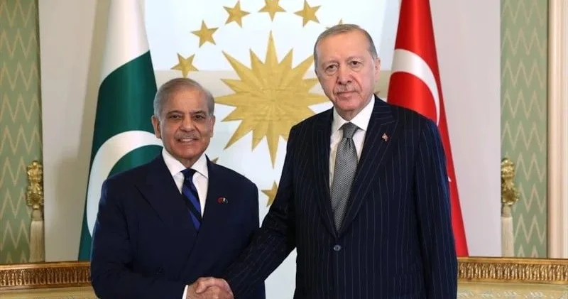 Ərdoğan Şahbaz Şərifi sarayında qəbul etdi FOTO