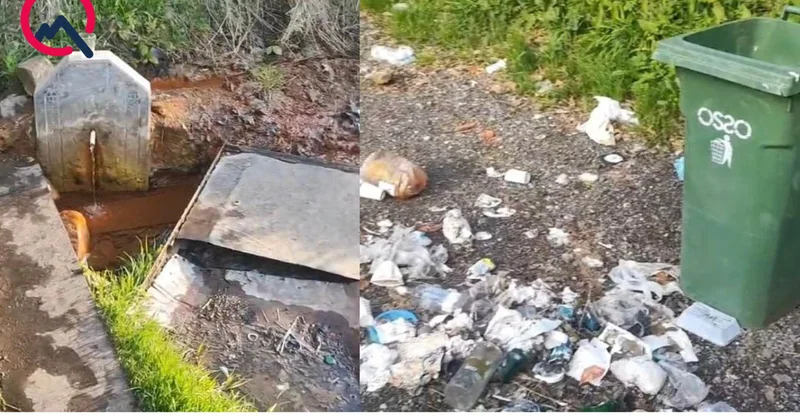 “Turşsu” bulağı ərazisi məişət tullantıları ilə çirkləndirilib? Fotolar