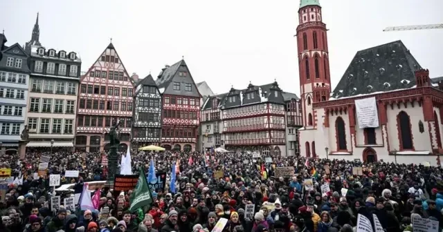 Тысячи жителей Германии вышли на протесты против съезда AfD