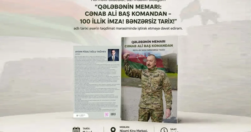 Qələbənin memarı: Cənab Ali Baş Komandan adlı əsərin təqdimatı keçiriləcək