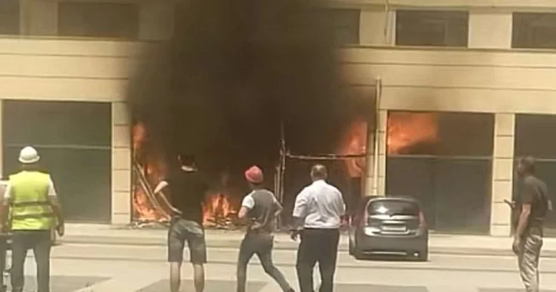 “Bağça şəhər”dəki yanğında xəsarət alan var