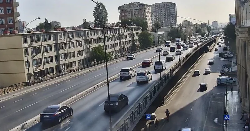 Bakının əsas yollarında sıxlıq müşahidə olunur