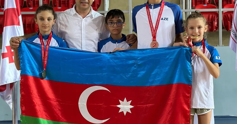 Şəhidimizin qızları Gürcüstanda qızıl medal qazanıblar FOTO