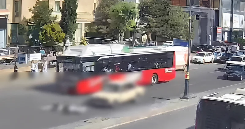 Bakıdakı dəhşətli qəzanın ANBAAN GÖRÜNTÜSÜ