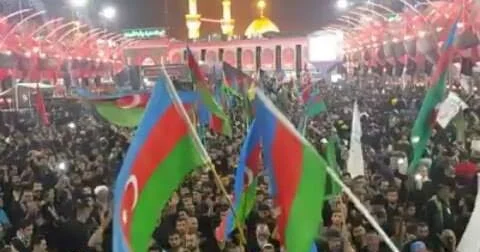 Azərbaycanlı şəhidlərin şəkilləri Kərbəla şəhərində asılıb VİDEO