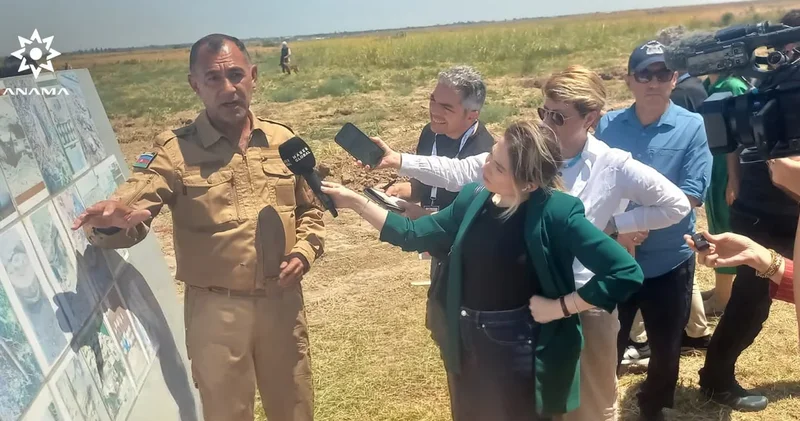 Türkiyəli jurnalistlər Ağdamda minatəmizləmə əməliyyatları ilə tanış olub