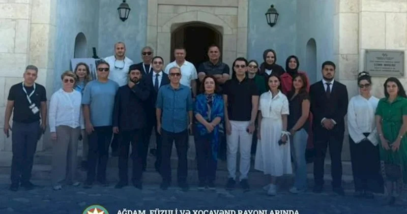 Türkiyəli jurnalistlər Ağdama səfər etdilər