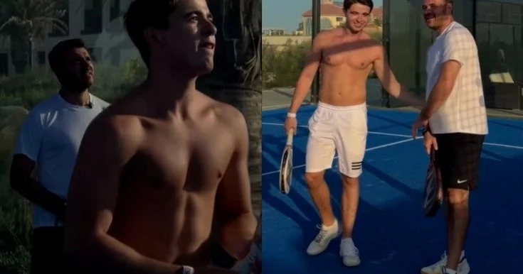 Emin oğlu Mikayılla belə vaxt keçirir Video