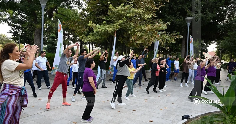 Gənclər və İdman Nazirliyinin Səhər idmanı layihəsinə jurnalistlər də qoşulublar